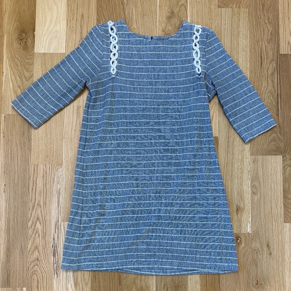 Sugarlips Blue and White Striped Dress
